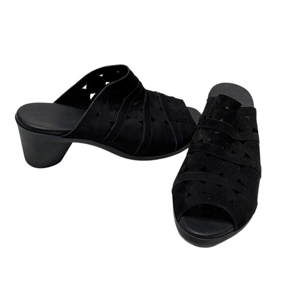 $399 Arche black cyra mules size 9 / eu 40 - Picture 5 of 6